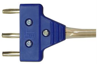 37-631/D Blue cable plug, 3 pin
