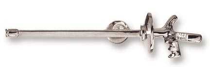 45-099/D Push pin with clasp foil silver color