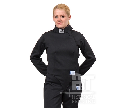 HM07n - Black 350N fencing jacket elastic material for women
