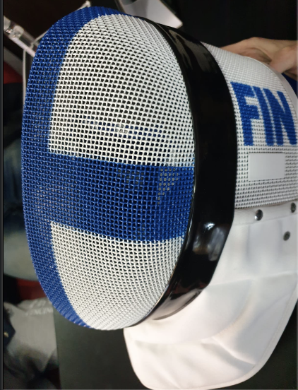 - Paint your old mask with the Finnish flag